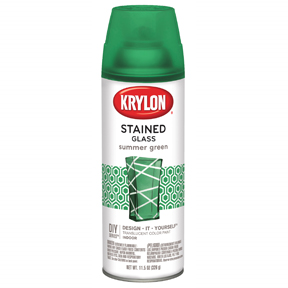 STAINED GLS SUMMER GREEN
