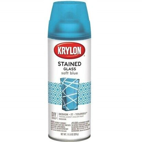 STAINED GLS SOFT BLUE