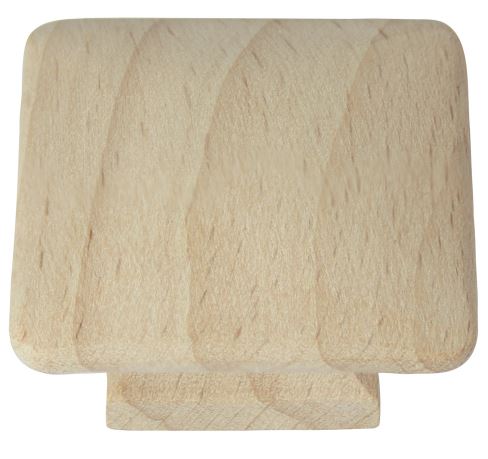 1 1/4" WOOD SQ KNOB