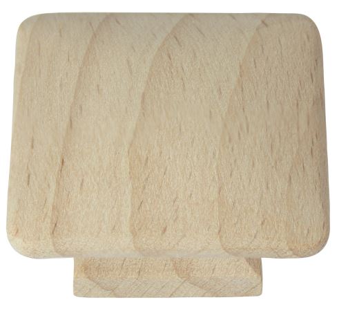1-1/2" WOOD SQUARE KNOB