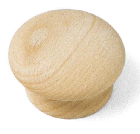 2" WOOD MUSHROOM KNOB