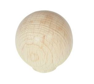 1 1/4" WOOD RND KNOB