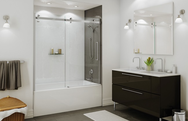 59"Wx59"H BATHTUB DOOR/RIGHT