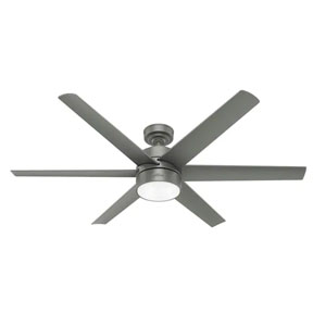 60" SOLARIA MATTE SILVER FAN