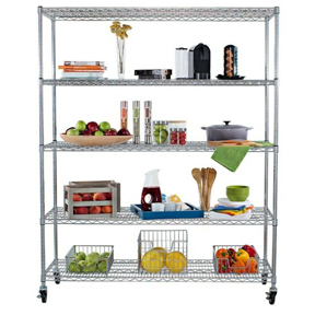 HD 5 TIER SHELF CHRM 60X24X72