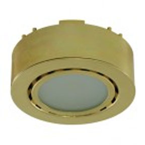 LED SINGLE PUCK, POL-BRASS