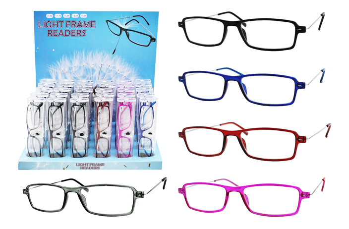 LIGHT FRAME READERS W/CASE