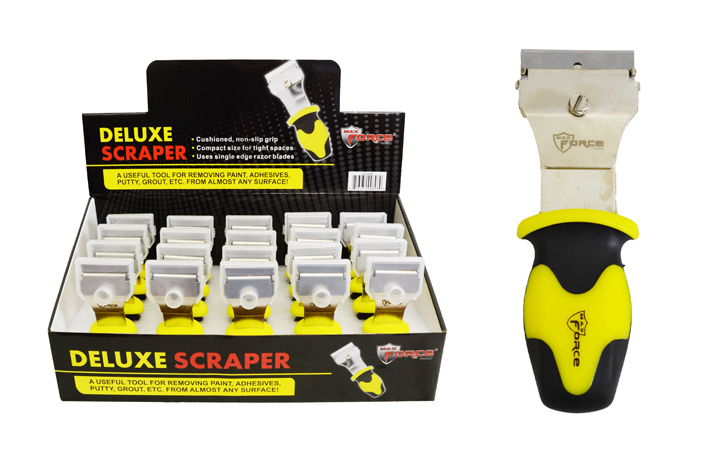 SCRAPER WITH RUBBER GRIP
