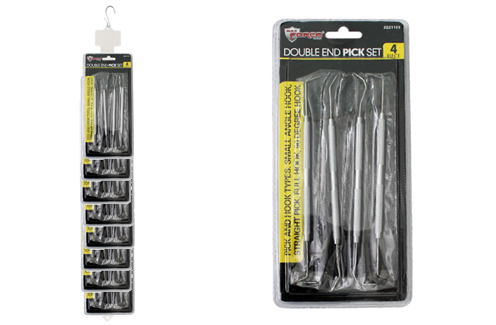DOUBLE ENDED PICK SET 4pc