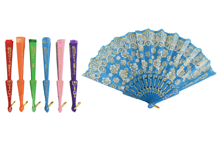 FOLDING FAN (METALLIC)**********