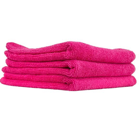 3PK MICROFIBER CLOTHS PINK