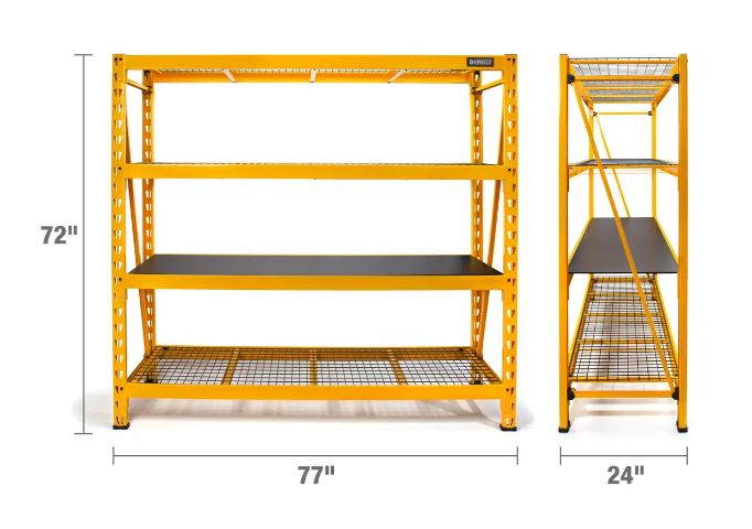 10K-LB 6' 4-SHELF IND. RACK