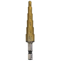 STEP DRILL BIT 3/16"-7/8" (#4)