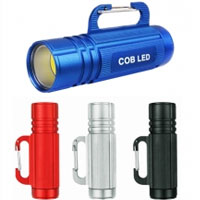 CARABINER CLIP COB LED FLSHLIGHT