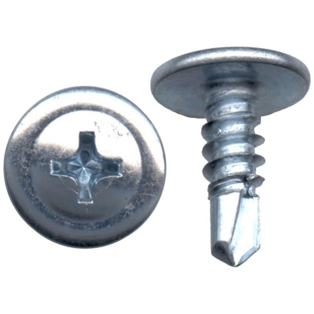 8x3/4" SLF-DRILL SCRWS, 100/BG