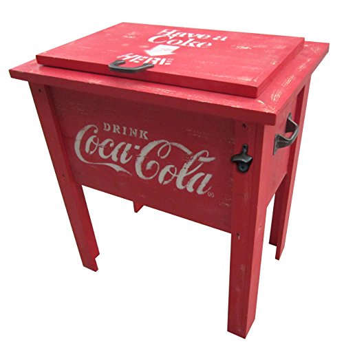 54QT VINTAGE WOODEN COKE COOLER