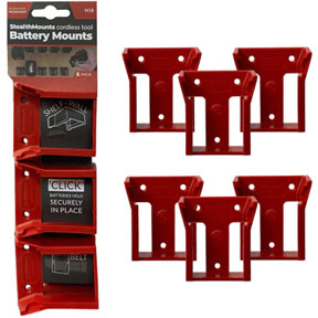 MILWAUKEE M18 BATTERY MOUNT 6pk