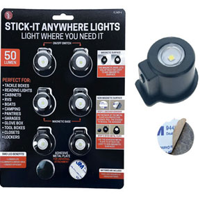 STICK-IT ANYWHRE LIGHTS 6pc