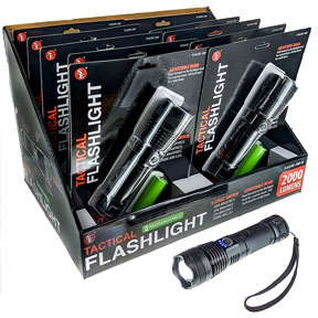 6.5"/2000L RECHRGBLE FLASHLIGHT
