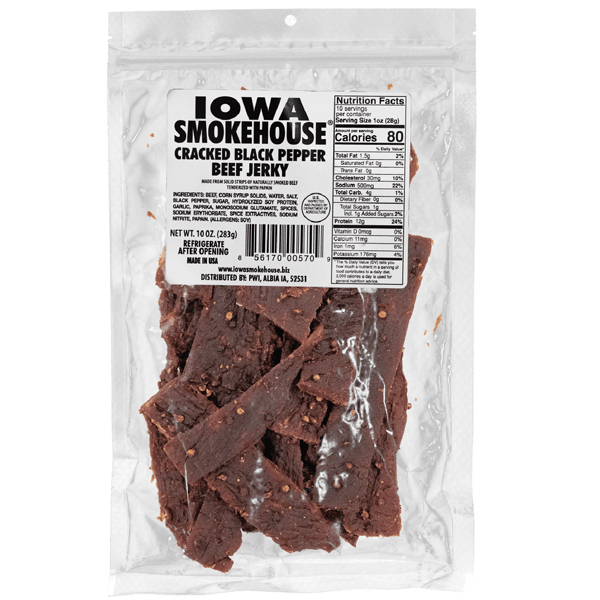 10oz BEEF JERKY CRK BLK PEPPER