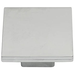 2" SQUARE KNOB METRO-CHROME