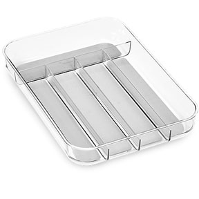 CLR SOFT GRIP MINI SILV TRAY LRG