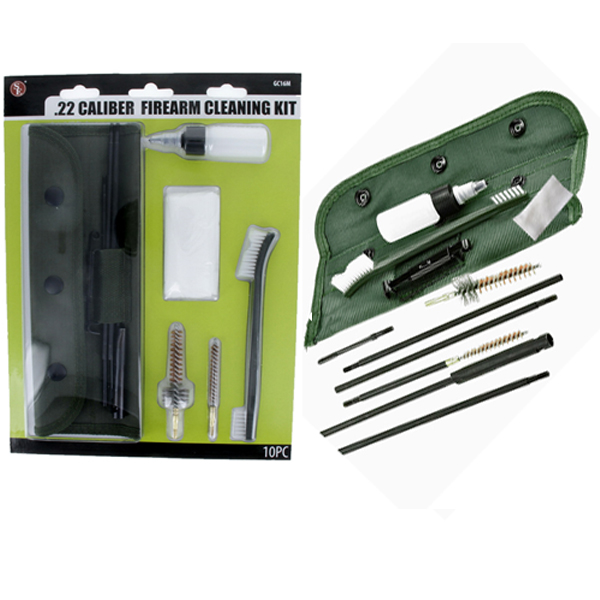 10pc RIFFLE CLEANING KIT .22cal