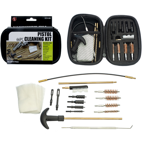 66pc PISTOL CLEANING KIT 9mm