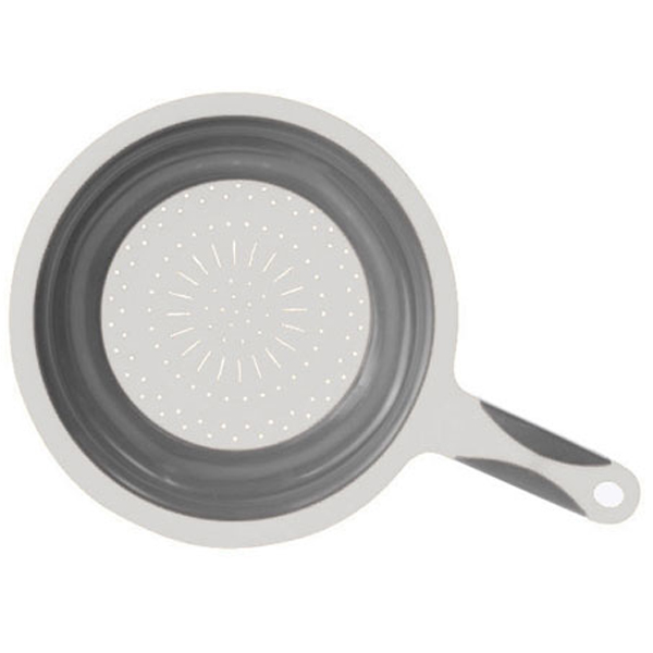 COLLAPSIBLE COLANDER WHT/GRY