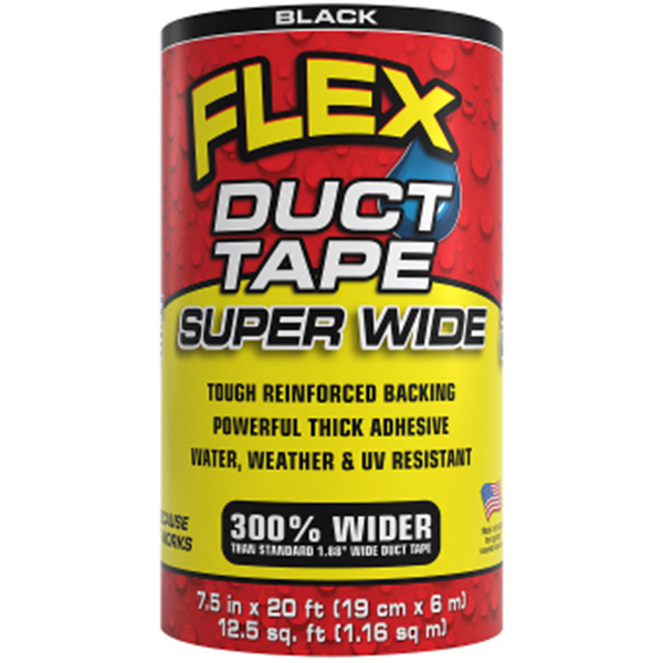 FLEX DUCT TAPE 7.5"x20' BLACK