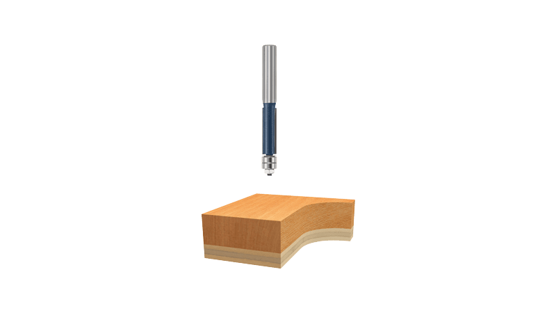 TEMPLET/TRIMMING BIT 1/2"SHNK CT