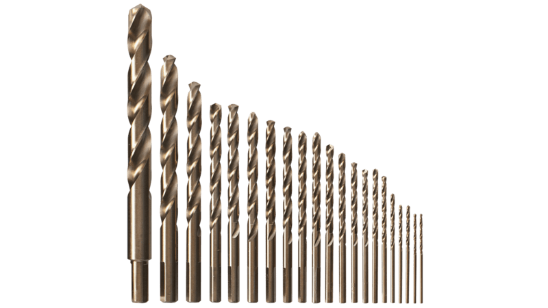 21pc COBALT DRILL BIT SET