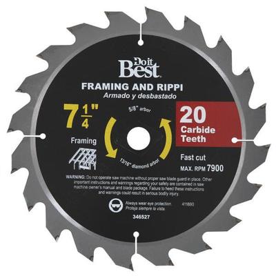 7-1/4, 20T DIB CIRCULAR BLADE