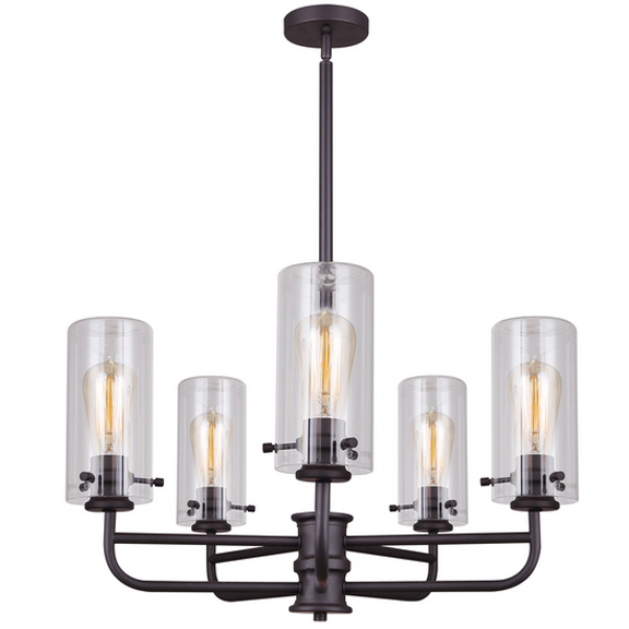 ALBANY 5LT 5LT ROD CHANDELIER