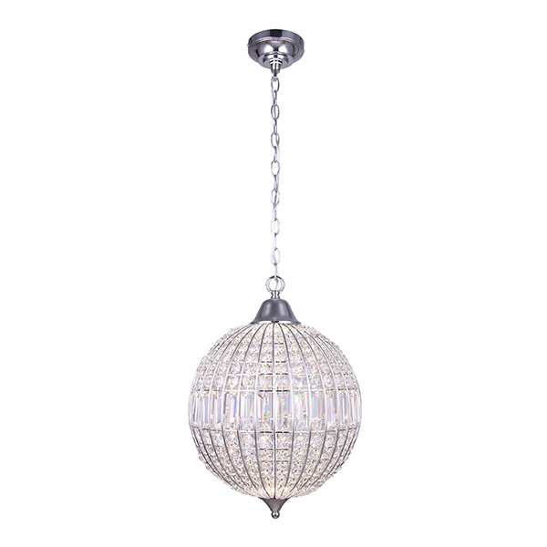 TILLY 15.5"CHROME PENDANT LT