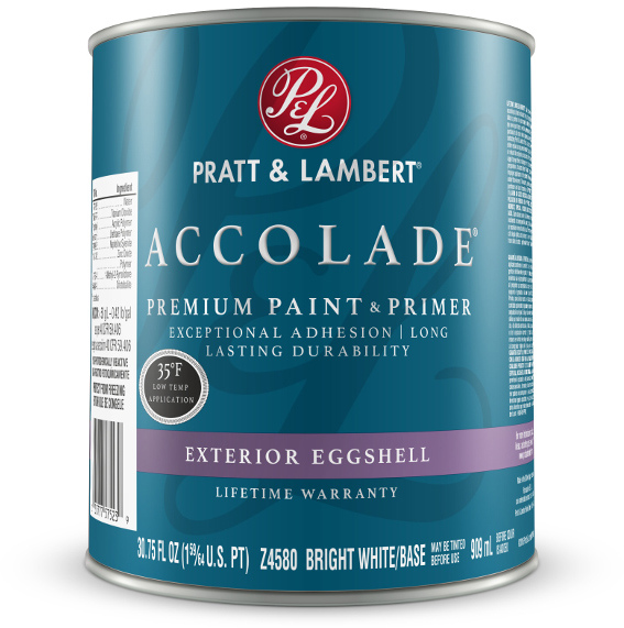 Pratt & Lambert 0000Z4780-16 Accolade Premium 100% Acrylic Paint & Primer Satin Interior Wall Paint