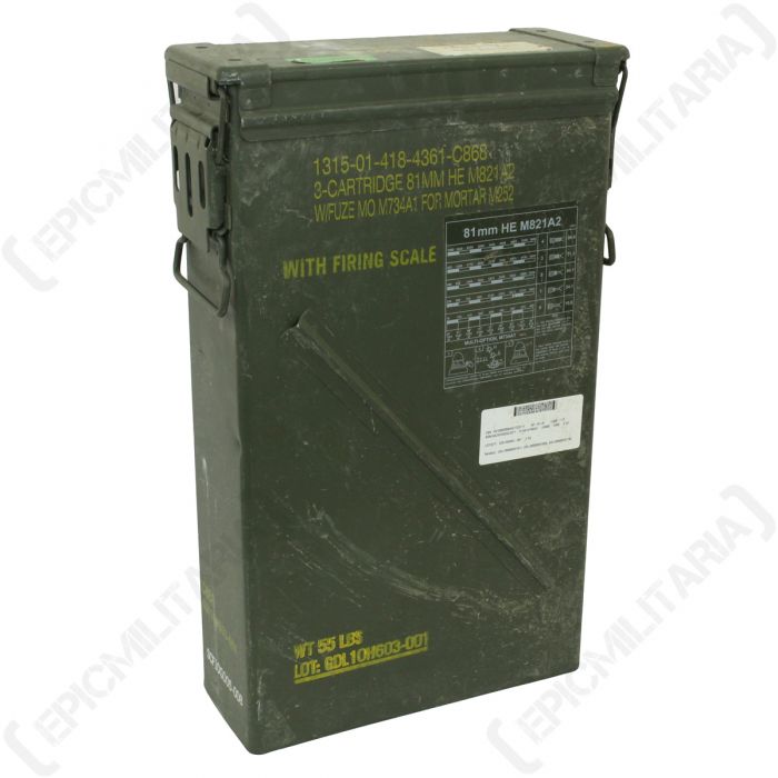 USED 81MM SHORT AMMO CAN GR 1
