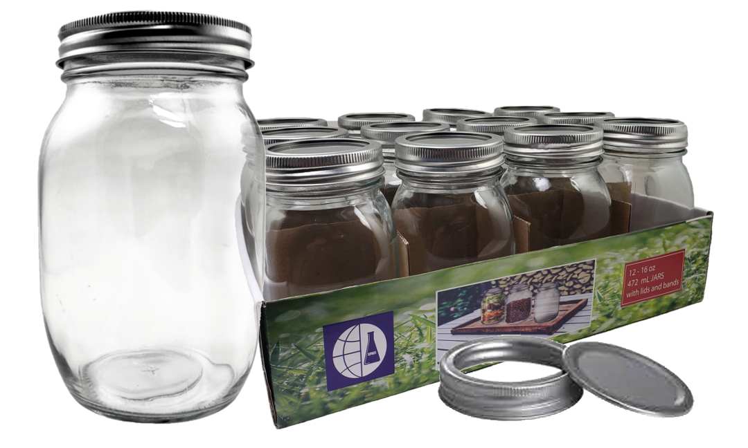 8oz CANNING JARS 12ct