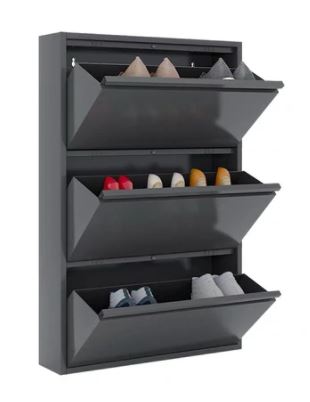 3 LAYER SHOE RACK  GREY