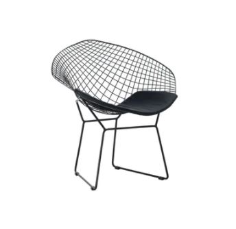 DAVIS METAL WIRE CHAIR BLACK