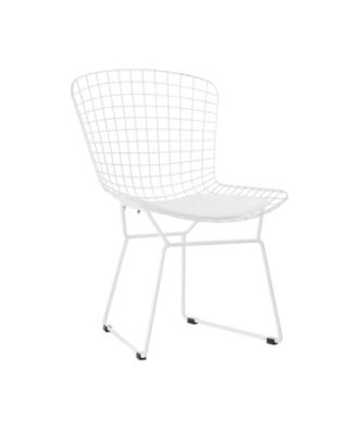 GRETA MTL WIRE CHAIR WHITE