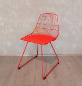 ARLO SIDE WIRE CHAIR RED