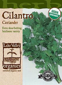 ORGANICE VEGE SEED -CILANTRO