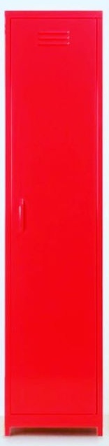 1 DOOR WARDROBE RED