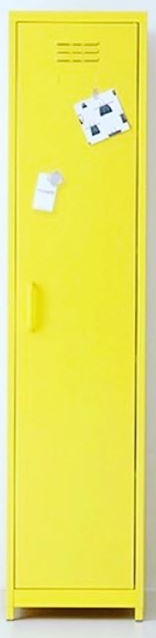 1 DOOR WARDROBE YELLOW