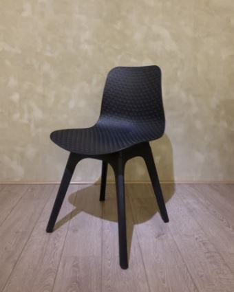 ISELLE PVC CHAIR BLACK