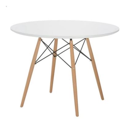 EAMES ADULT TABLE WHT