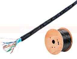 CAT5E VOICE/DATA WIRE 1000' BLK