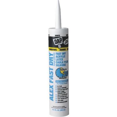 WHT ALEX FAST-DRY CAULK 10.5oz.