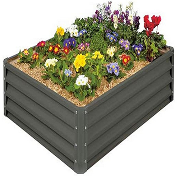 RAISED GARDEN BED SLATE GRAY